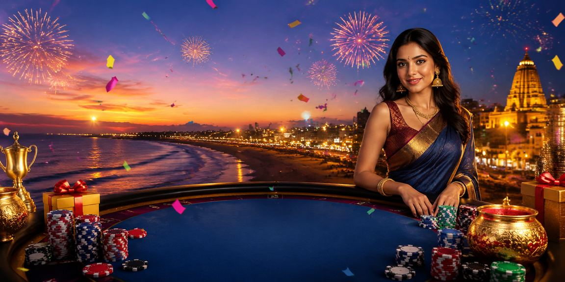 Indian woman enjoying safe and responsible gaming